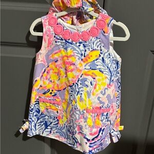 Lilly Pulitzer infant shift size 18-24 months EUC So snappy turtle print
